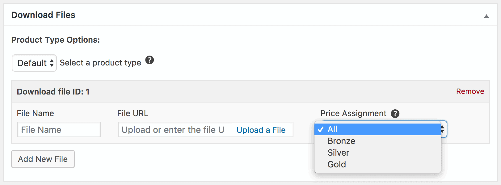 EDD download files panel
