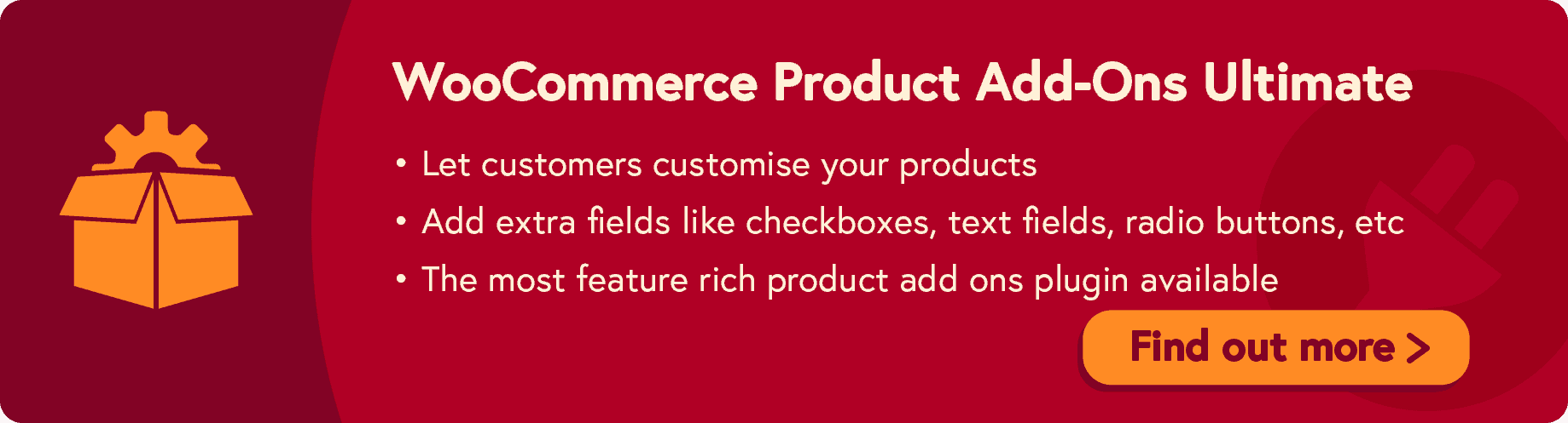 WooCommerce custom product add-ons plugin