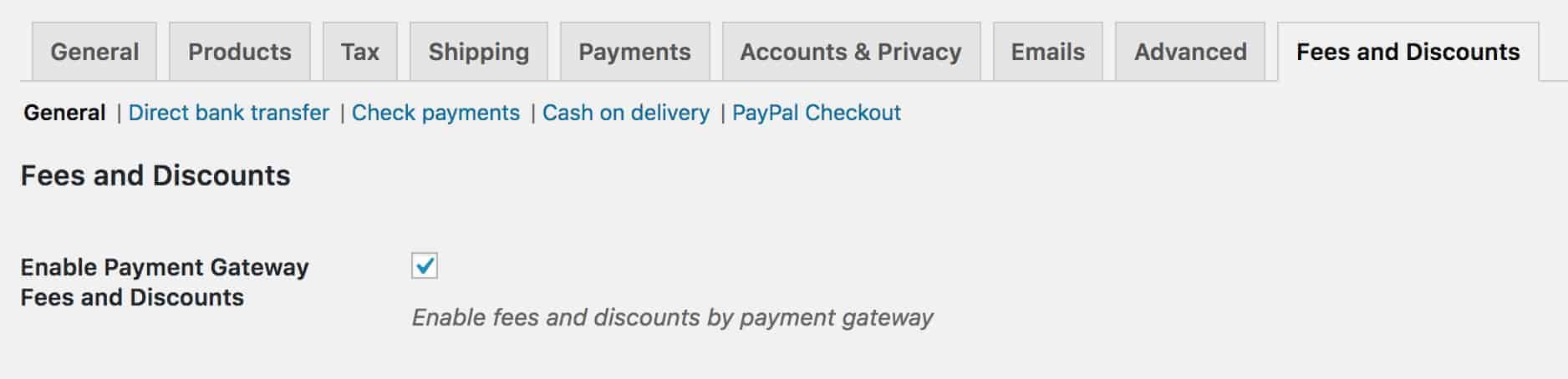 WooCommerce payment gateways