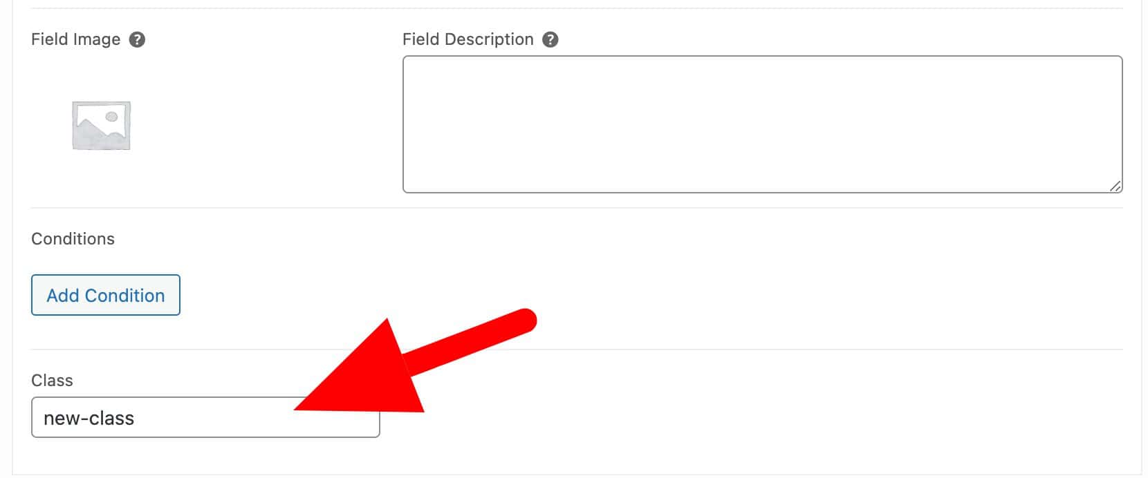 Extra parameter for field class