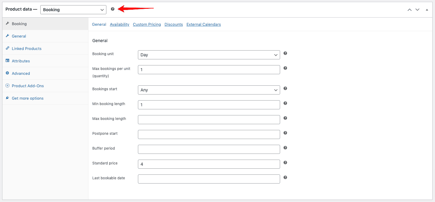 Bookings product type for WooCommerce