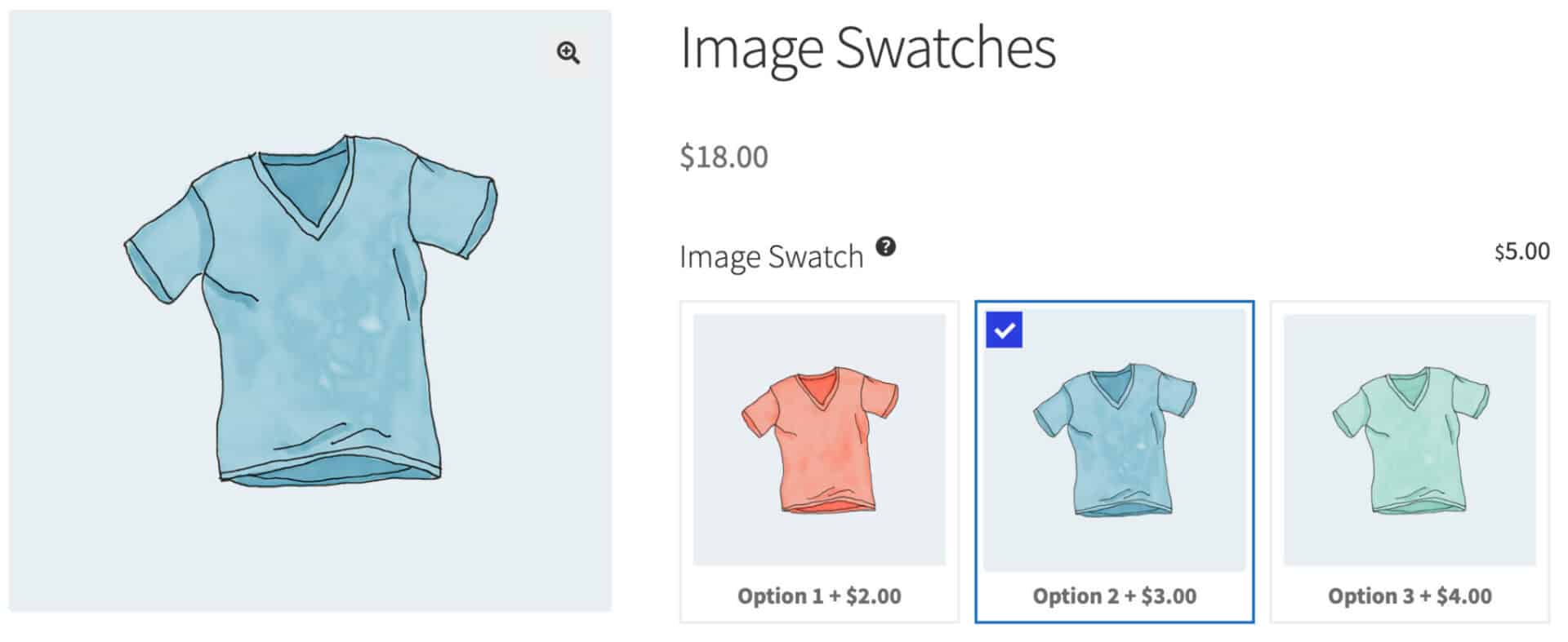 Image swatch add-on field