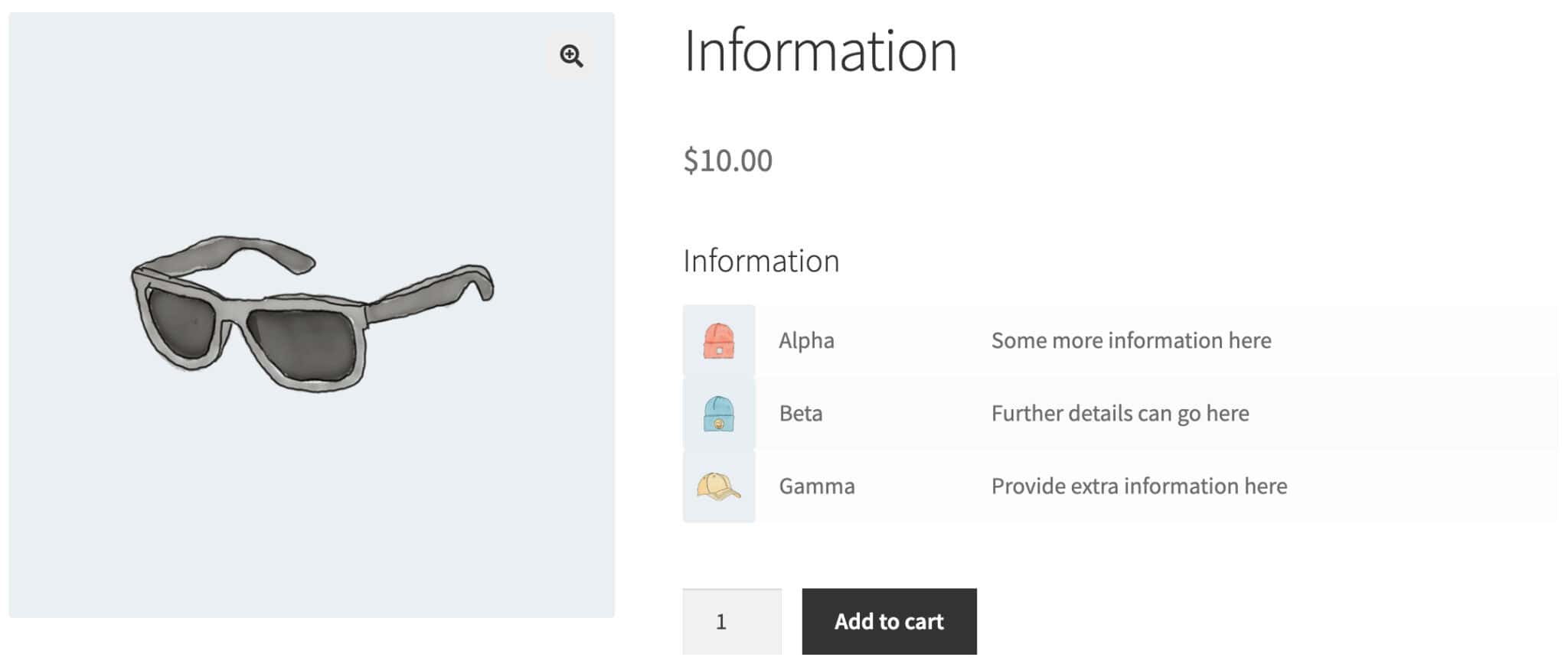 Information fields - Plugin Republic