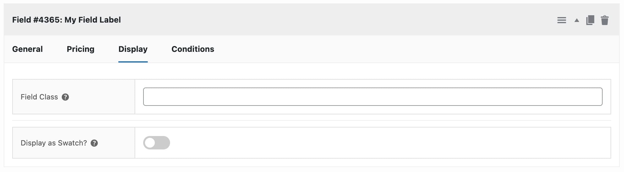 Add your first Product Add-Ons field - Plugin Republic