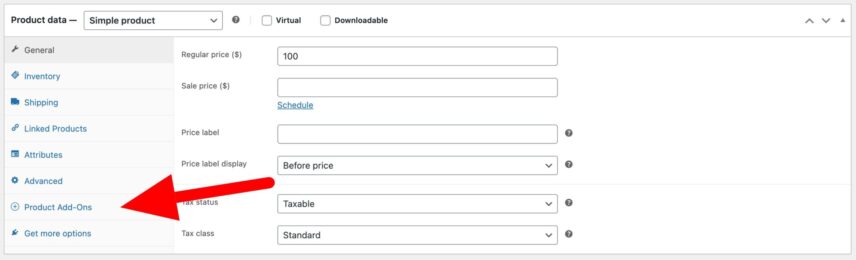 Add your first Product Add-Ons field - Plugin Republic