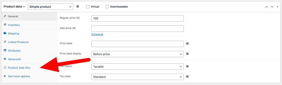 Add your first Product Add-Ons field - Plugin Republic
