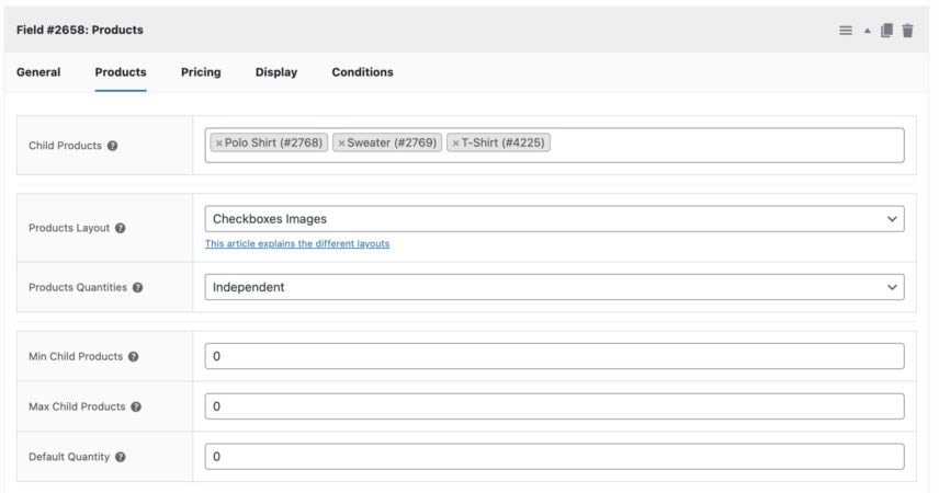 Product and Product Categories fields - Plugin Republic