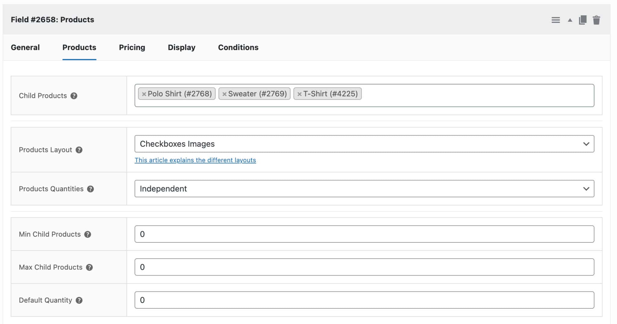 Product and Product Categories fields - Plugin Republic