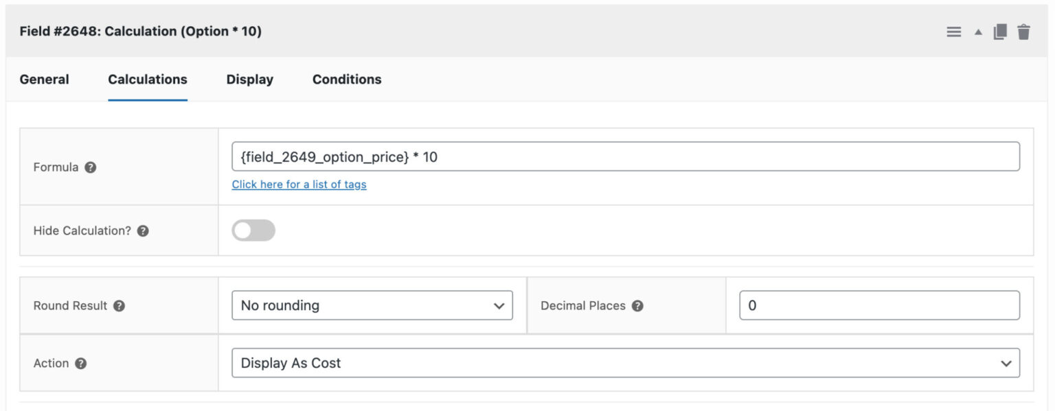 Calculation fields - Plugin Republic
