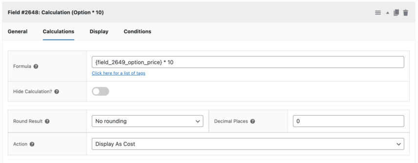 Calculation fields - Plugin Republic