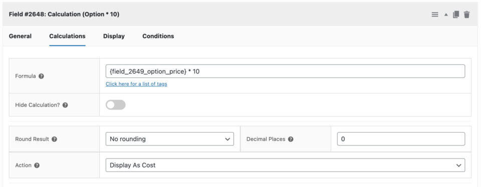 Calculation fields - Plugin Republic