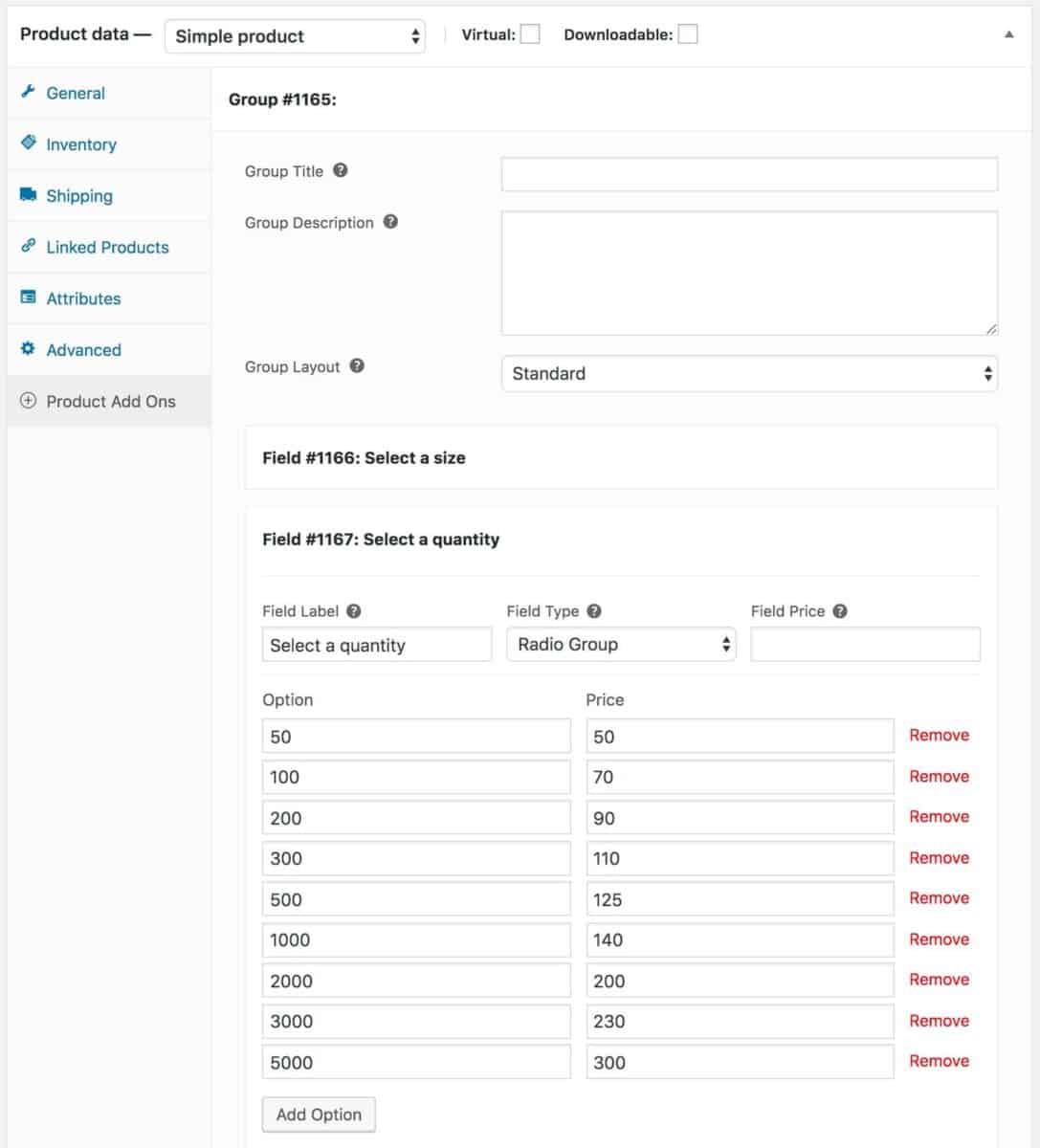 WooCommerce stickers product 'select a quantity' field