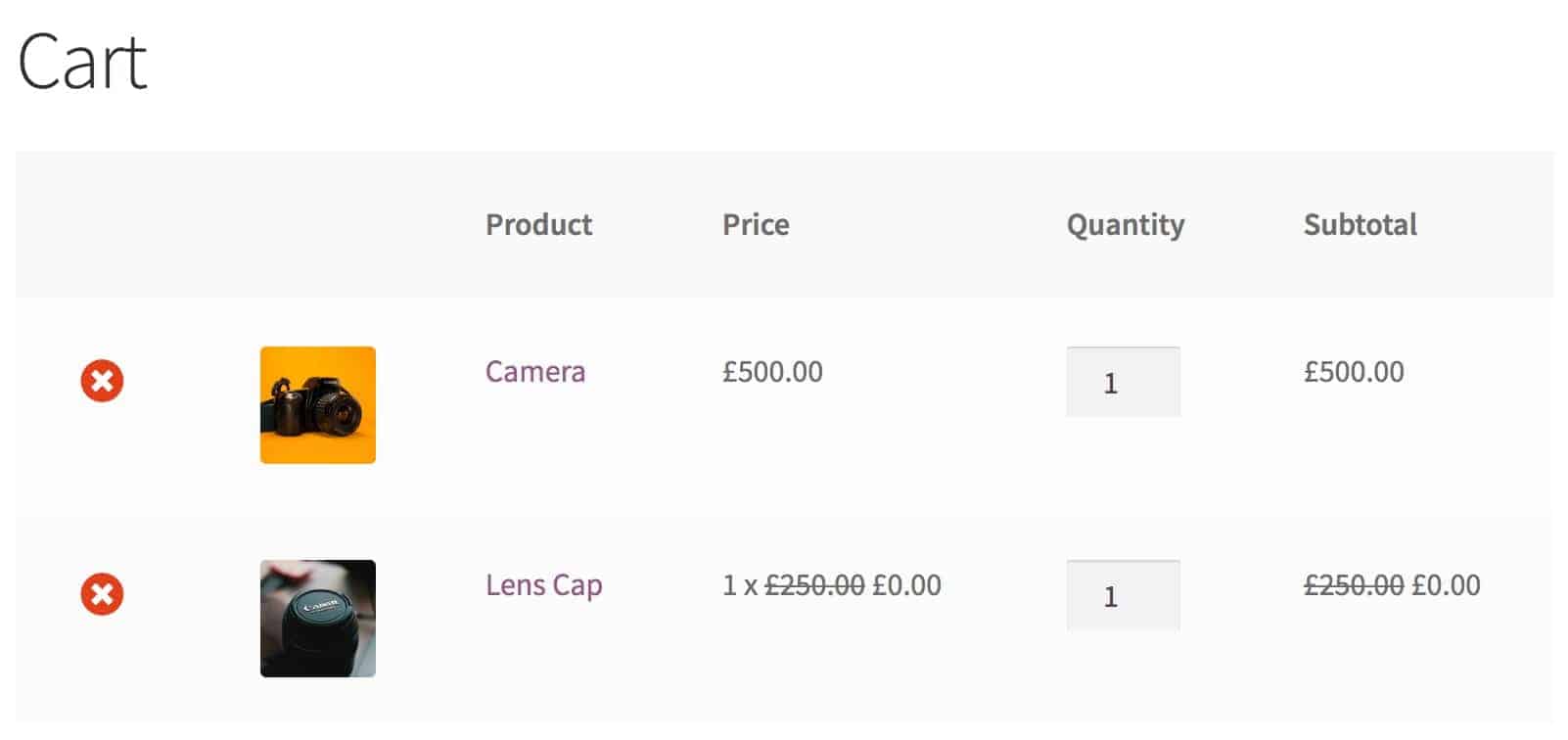 WooCommerce buy one item get another item free