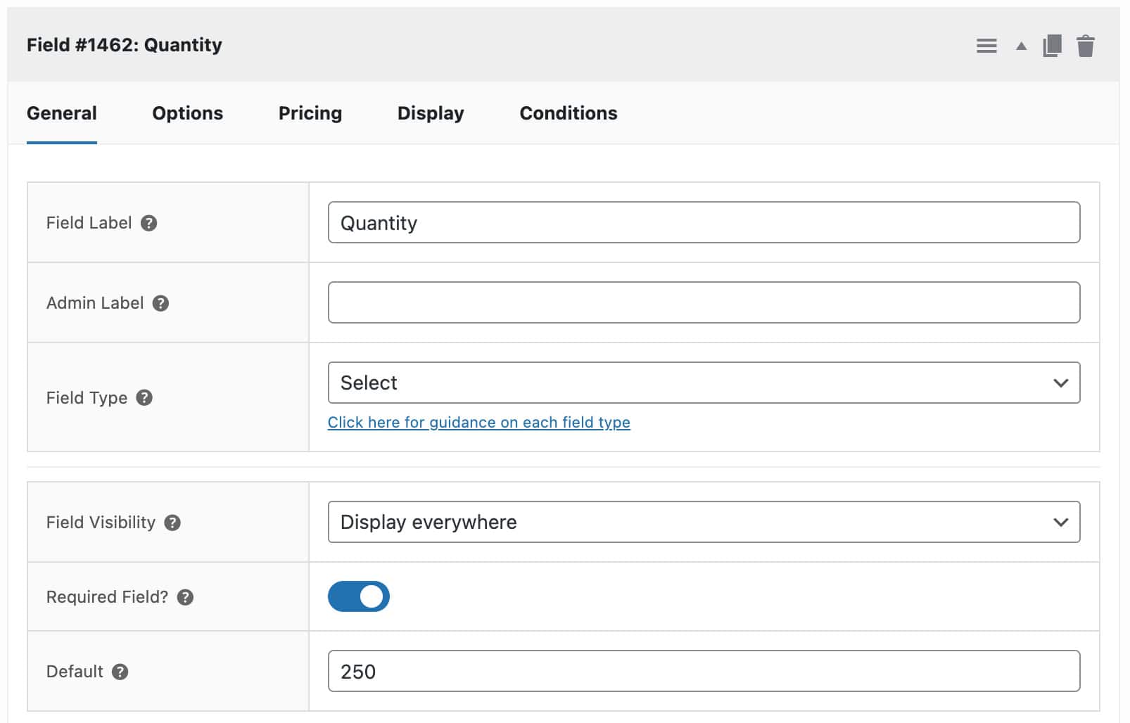 WooCommerce select field quantities