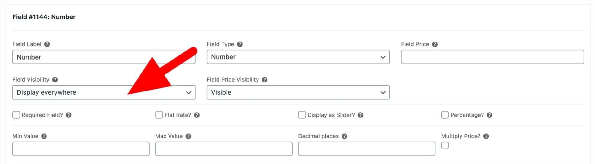 Display add-on fields everywhere