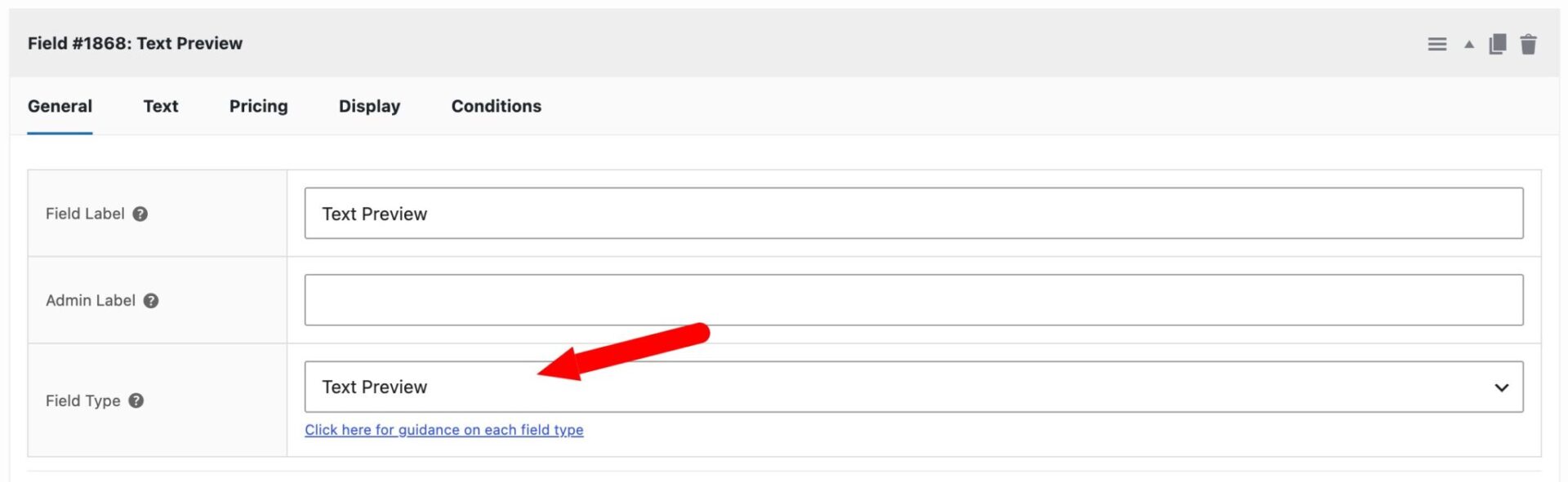 Text Preview field type