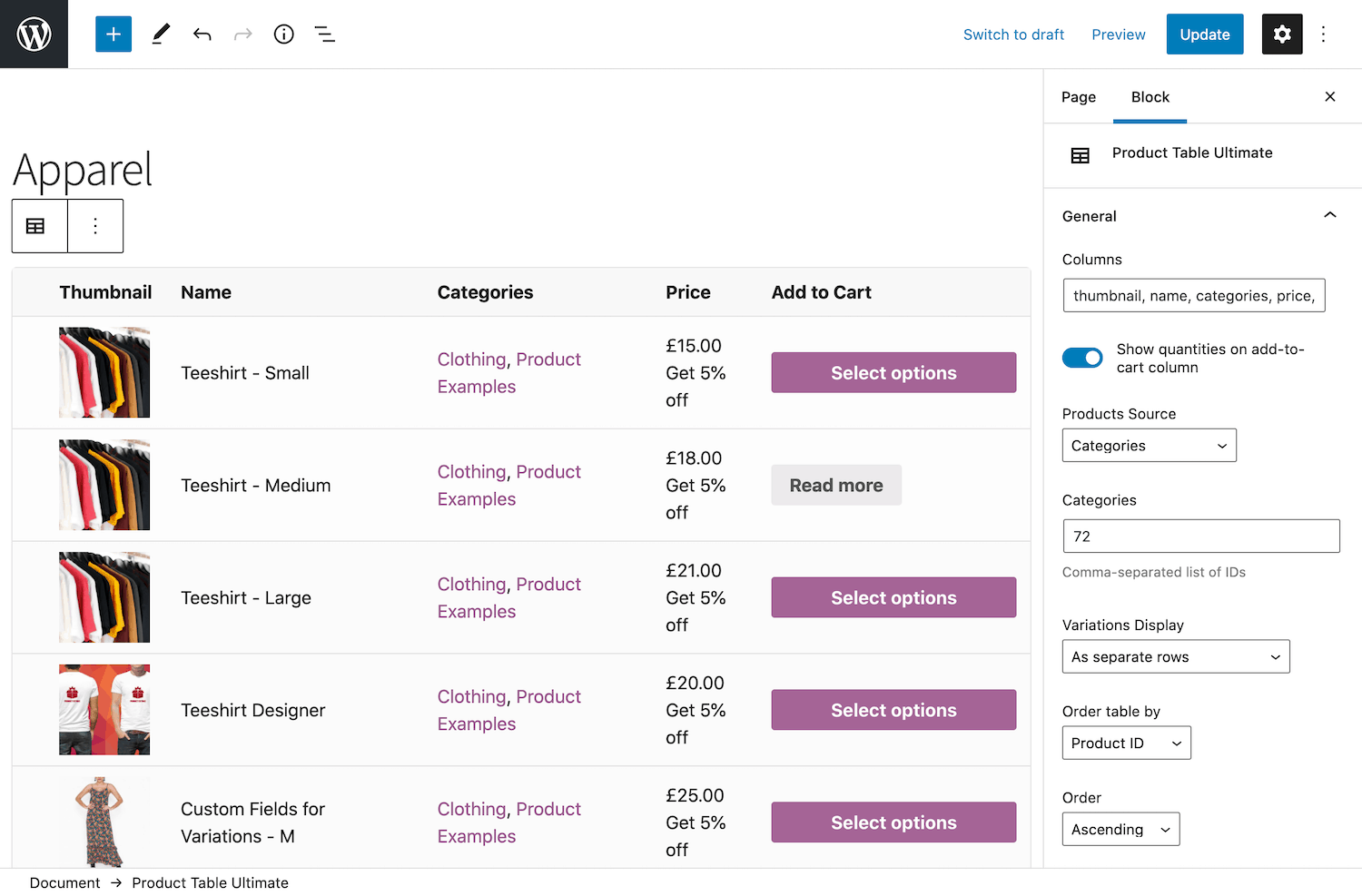 Custom WooCommerce category page