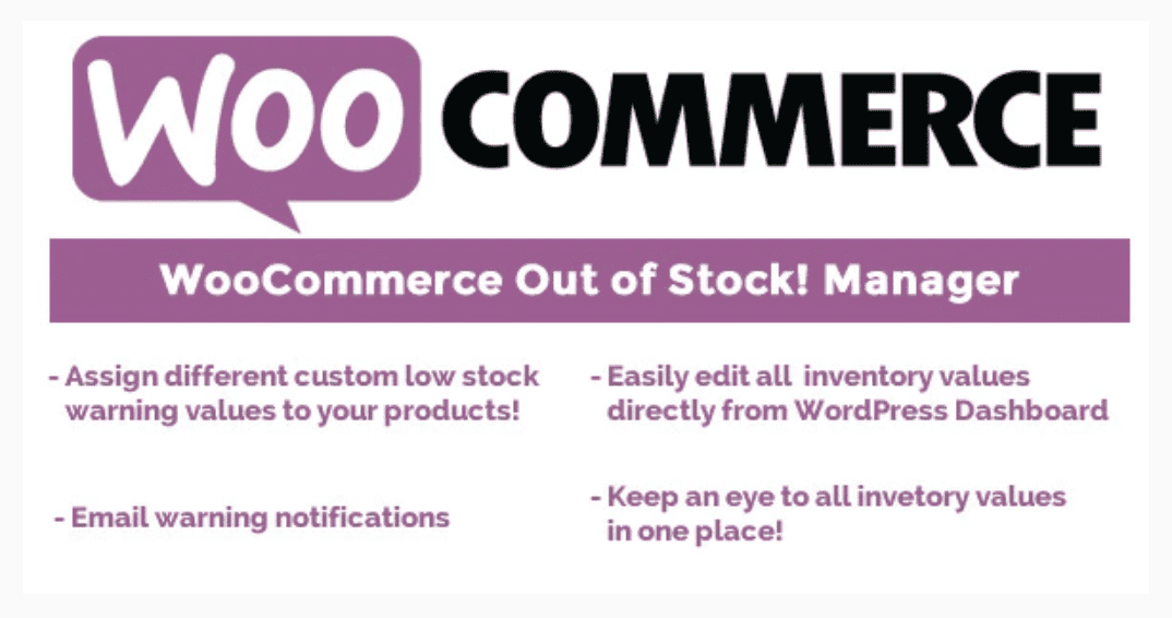 WooCommerce Out of Stock! Manager