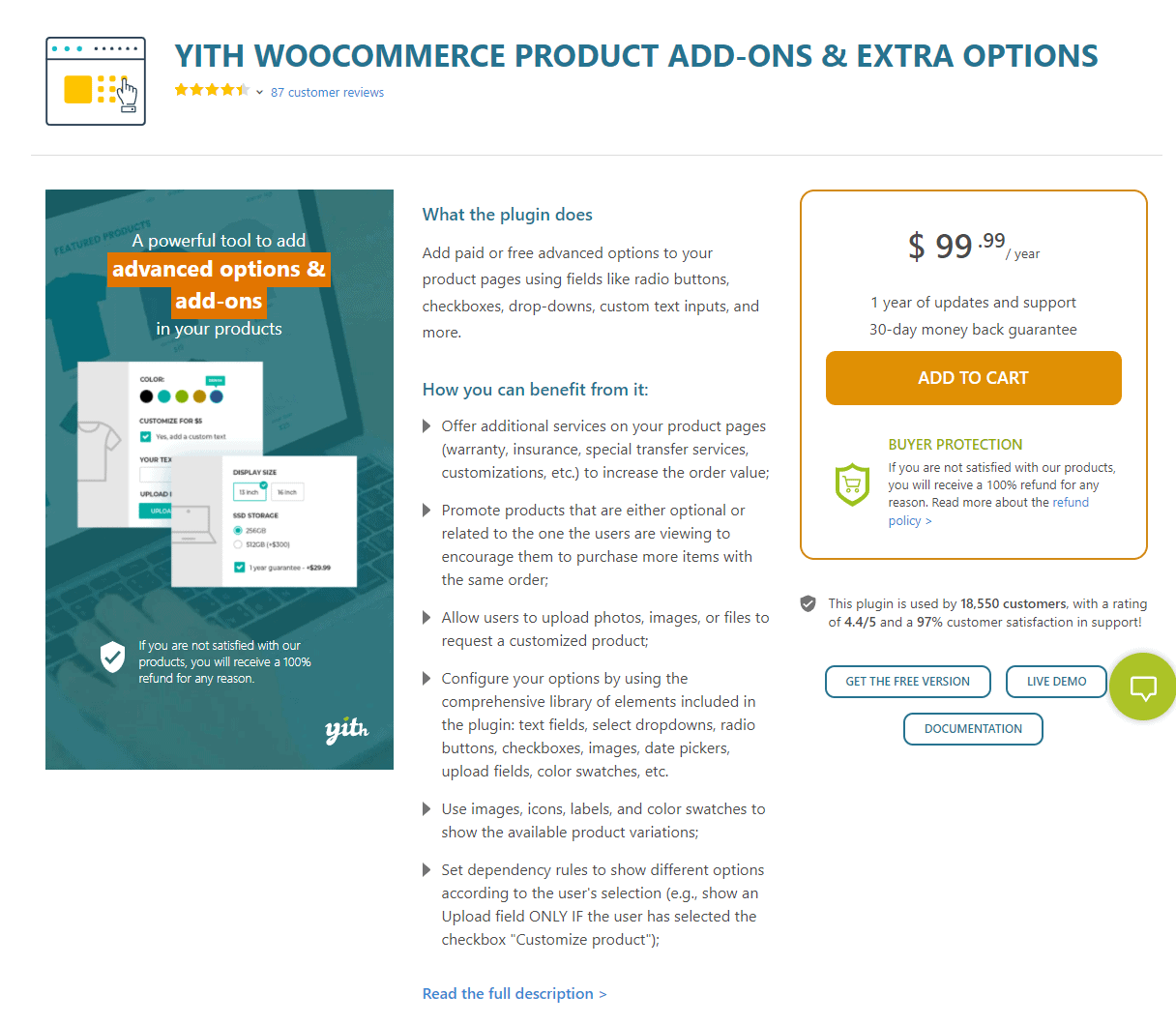 YITH WooCommerce Product Add-Ons & Extra Options