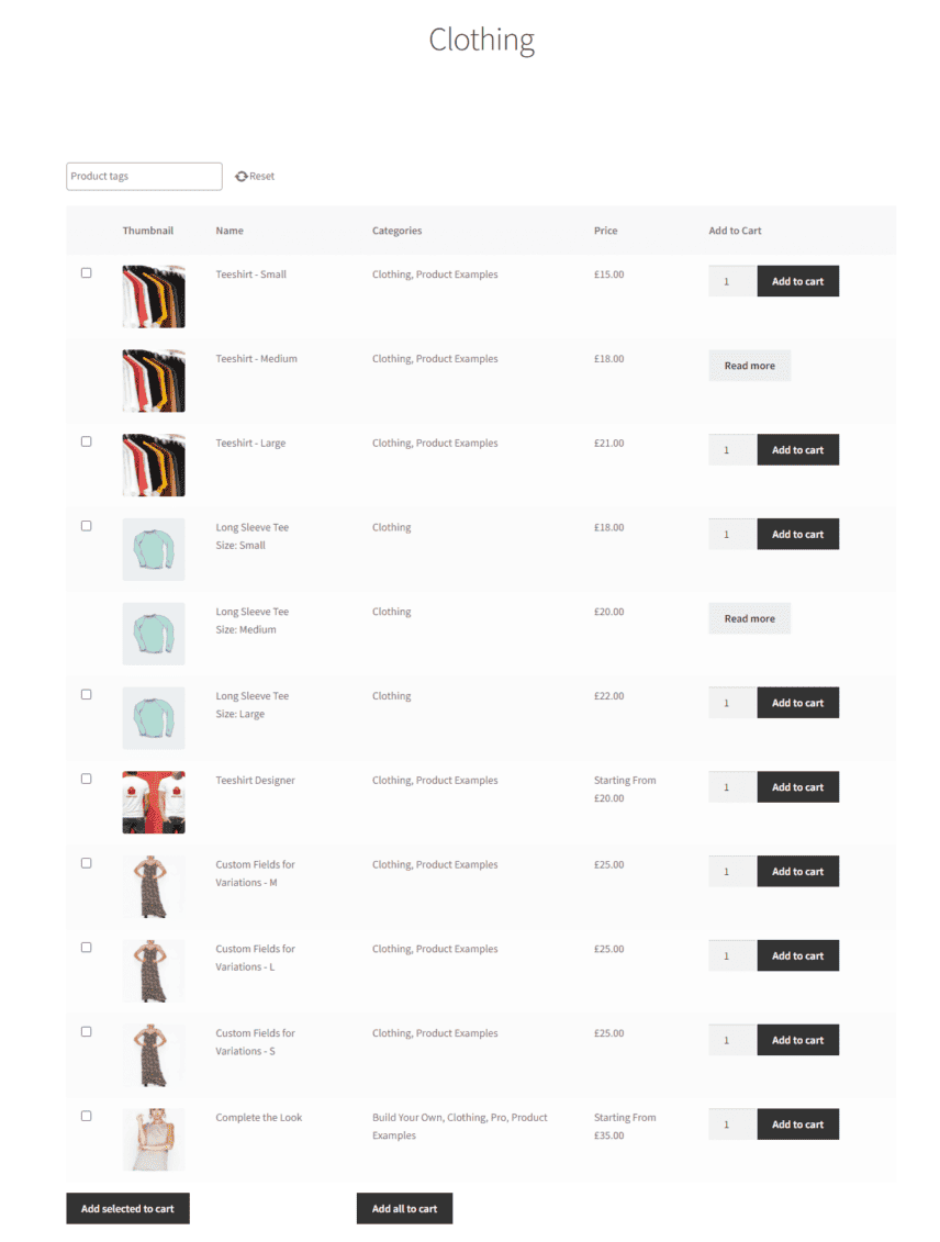 How to display products by category in your store