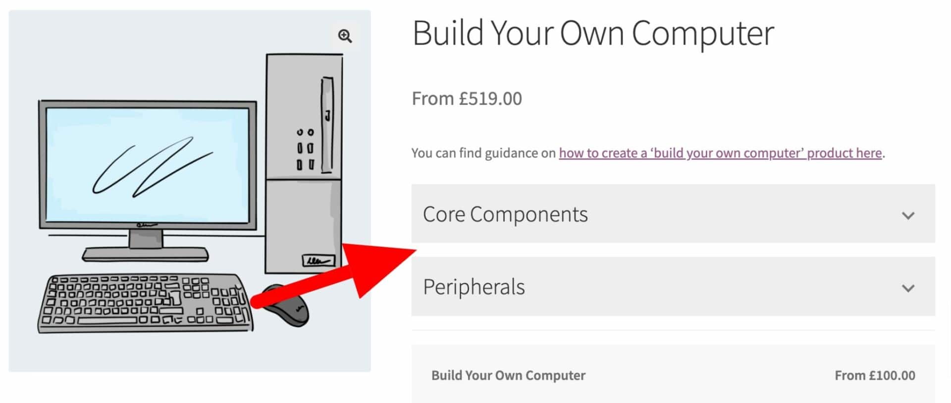 WooCommerce custom fields organised into groups