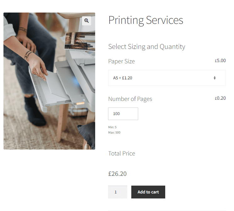 Printing services