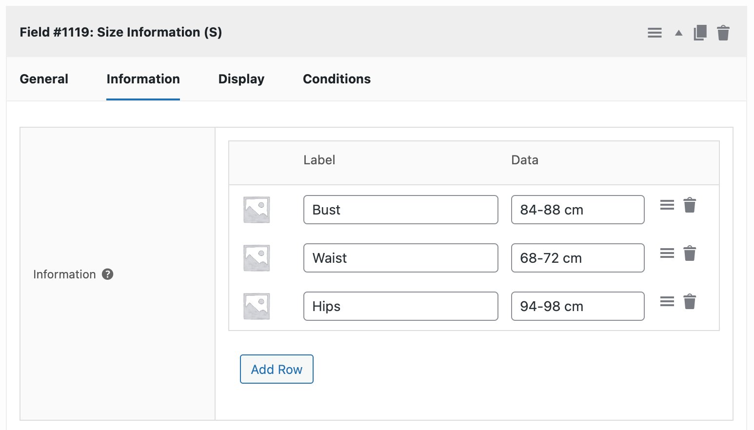WooCommerce custom fields for variations settings