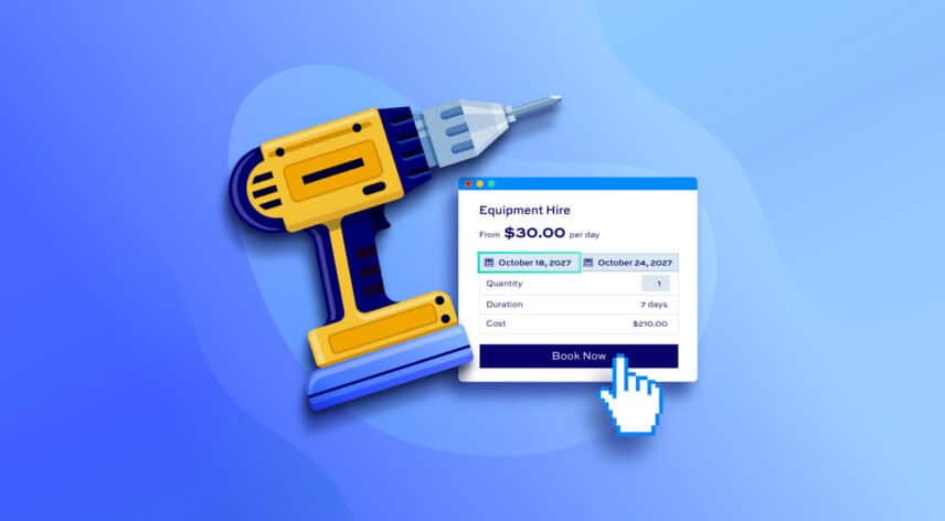 How do you set up equipment rental in WooCommerce?