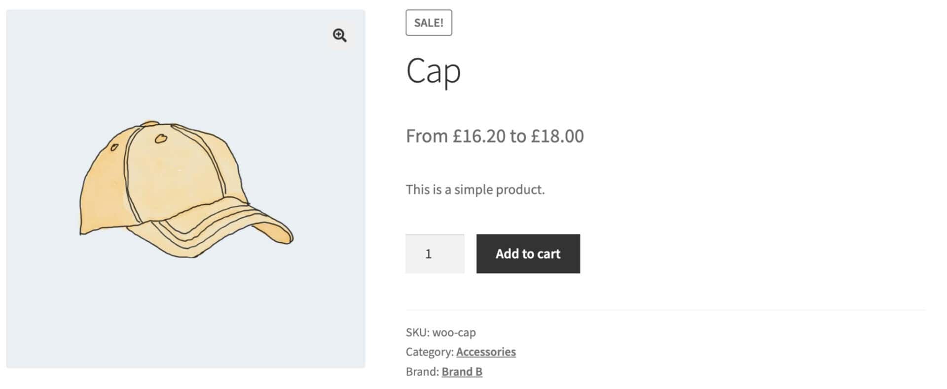 WooCommerce price range in text