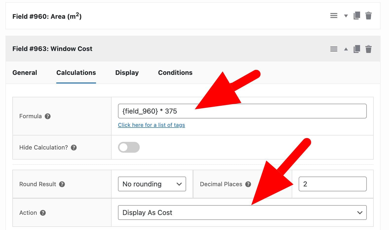 Calculate price by measurement for windows in WooCommerce