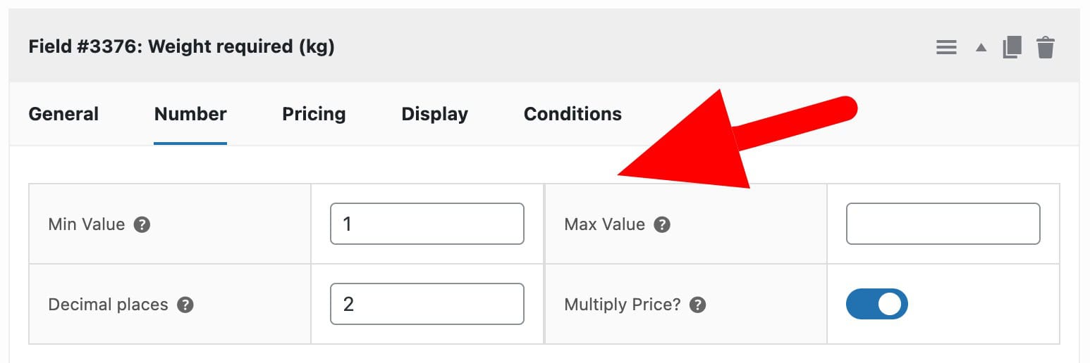 WooCommerce minimum and maximum weight value