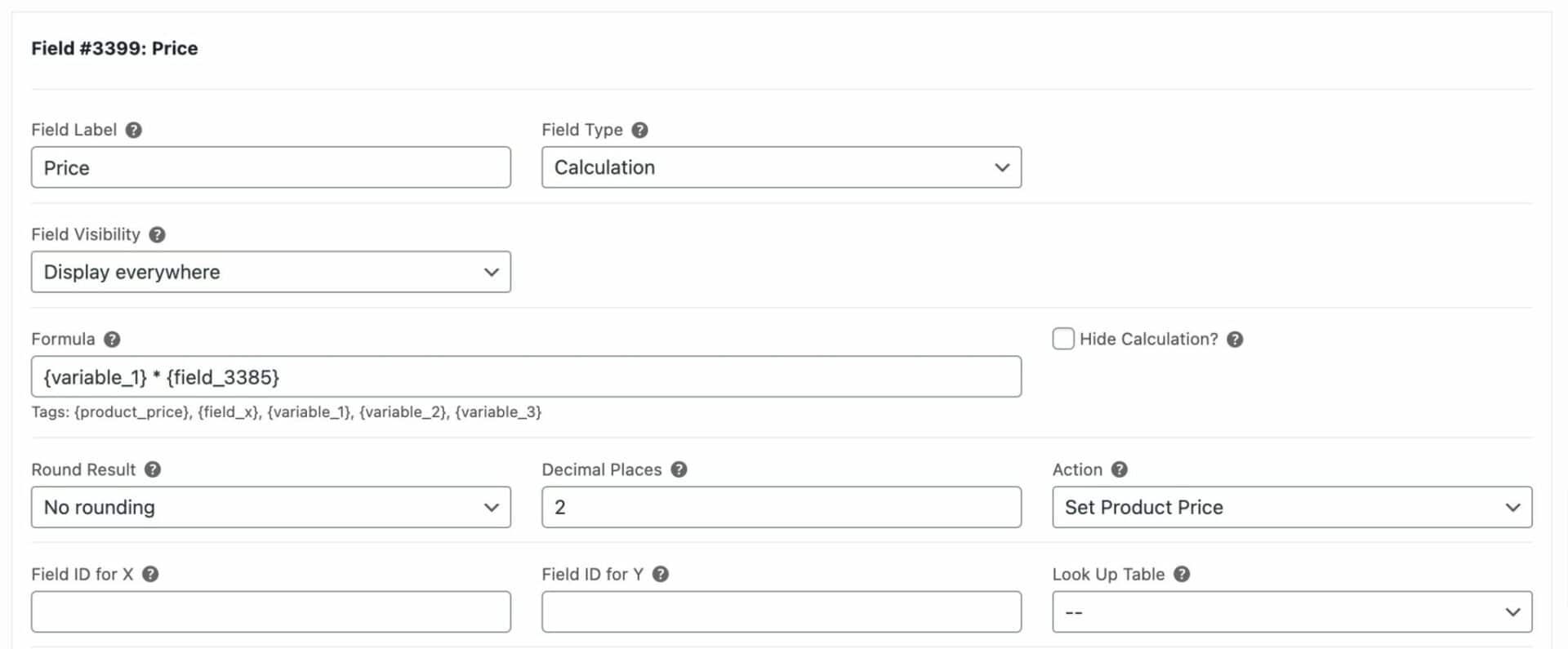 WooCommerce calculation field - multiply weight by raw material cost