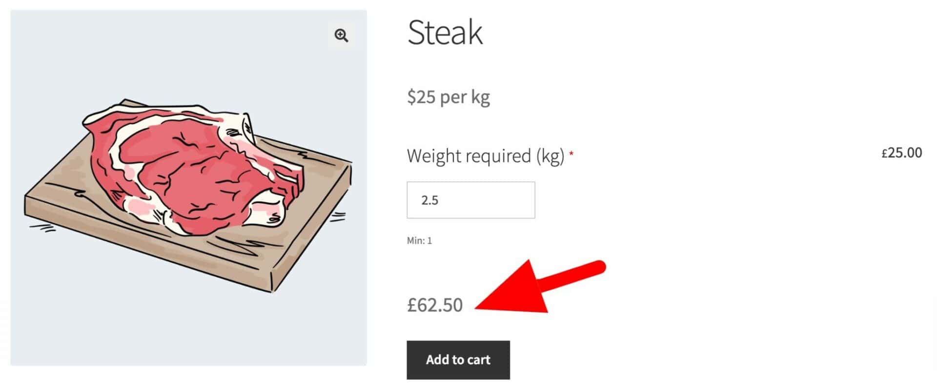 WooCommerce sell by weight - dynamic price