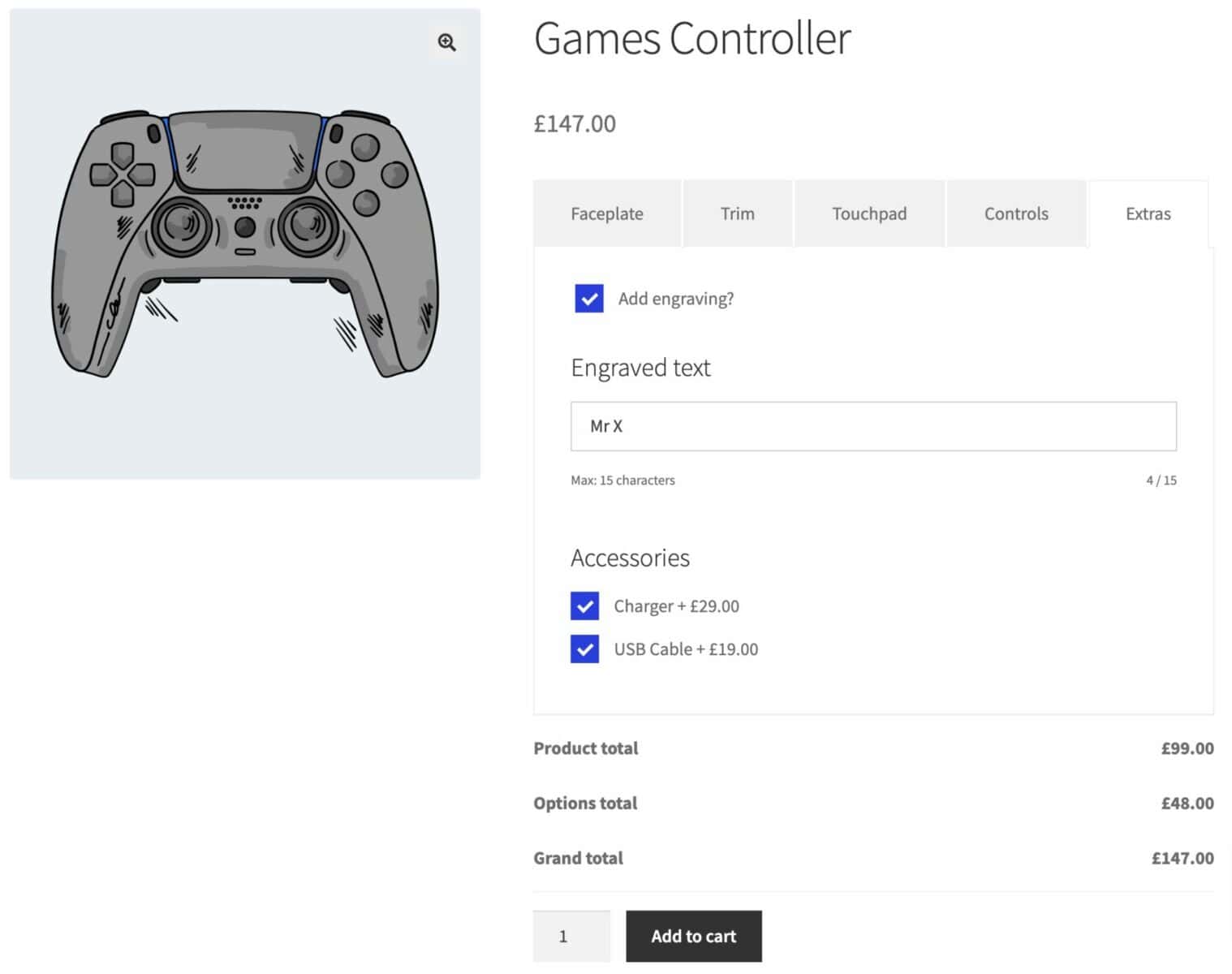 Different field types on WooCommerce product designer