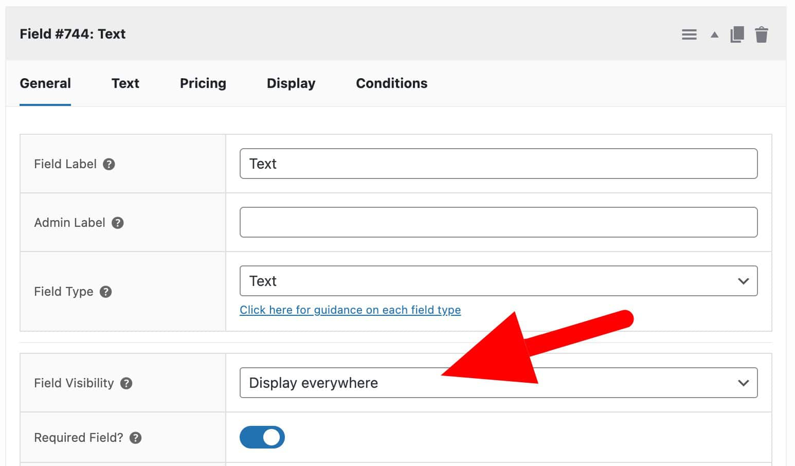 WooCommerce field visibility setting