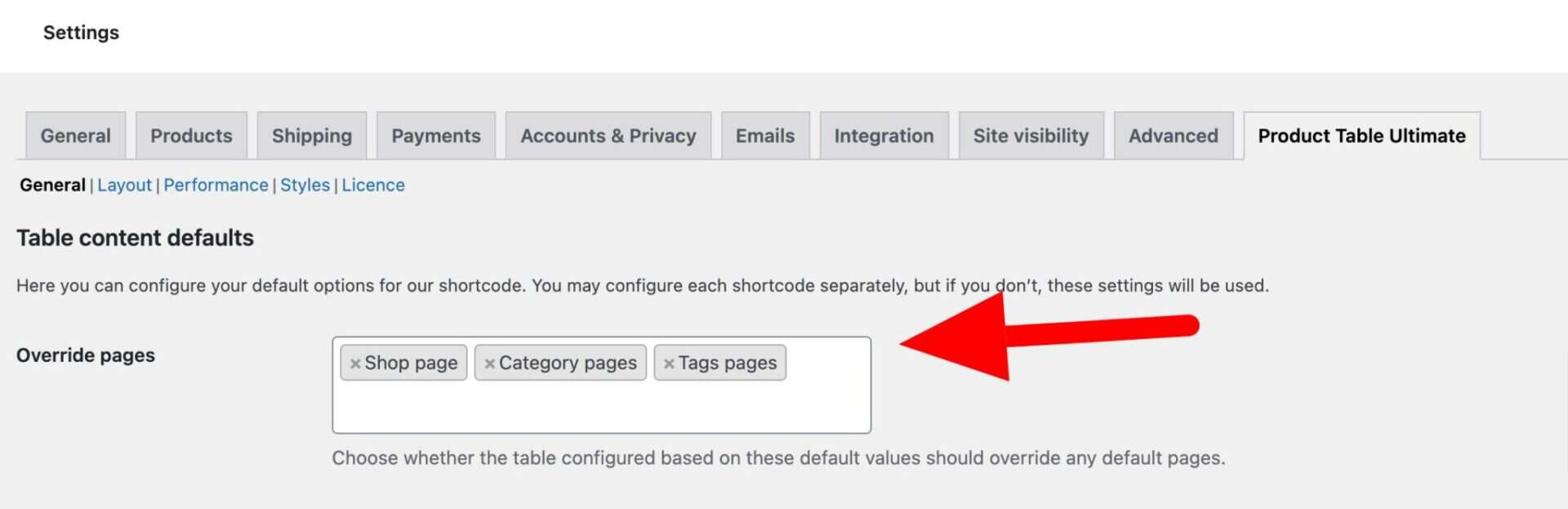 Override WooCommerce archive pages with table layout