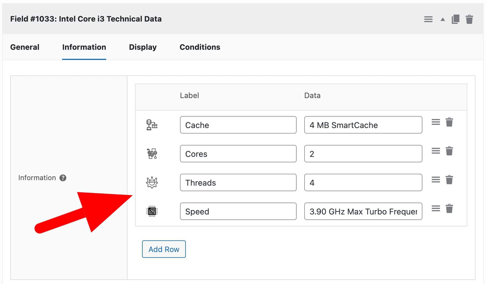 WooCommerce custom information fields settings