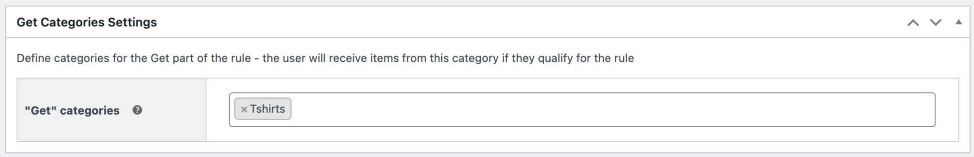 Get Categories seting