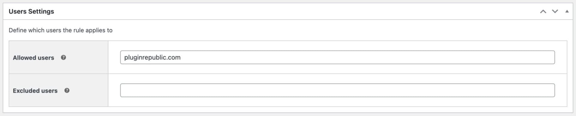User email domain setting for discounts
