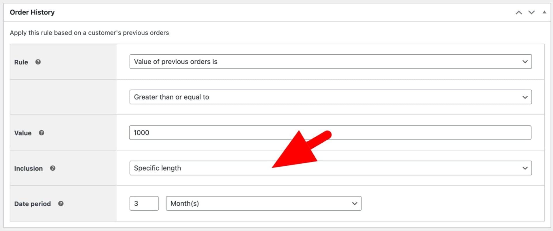 WooCommerce orders date period