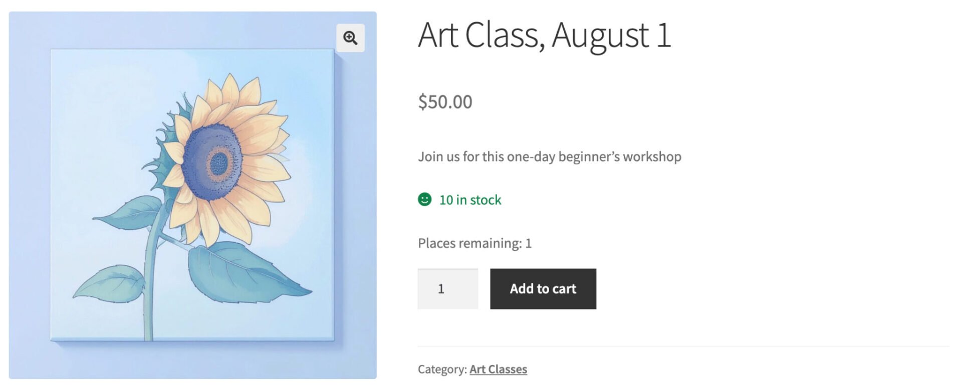 Simple course bookings product in WooCommerce