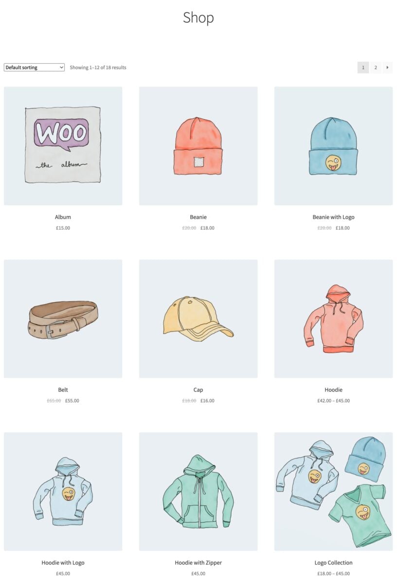 Catalog mode with price