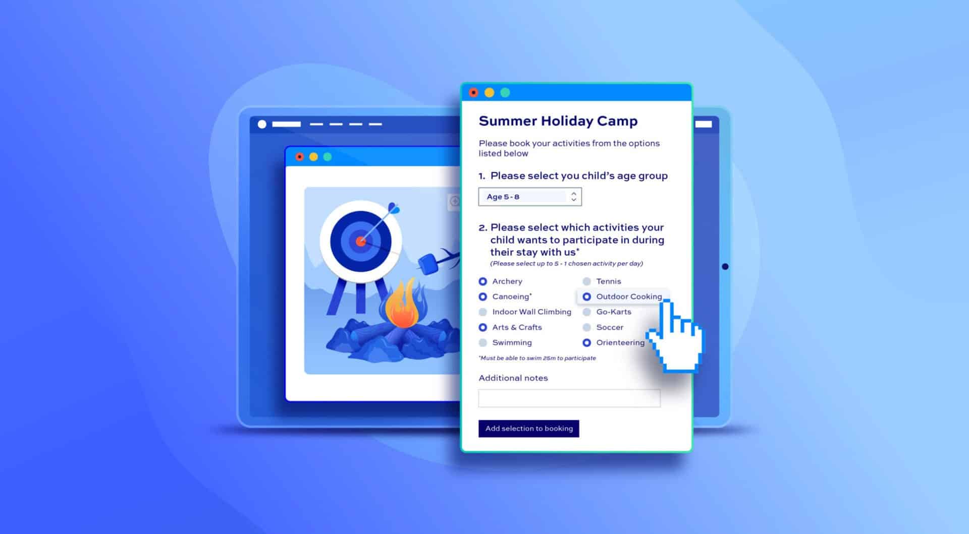Sell sports, activities and holiday camps