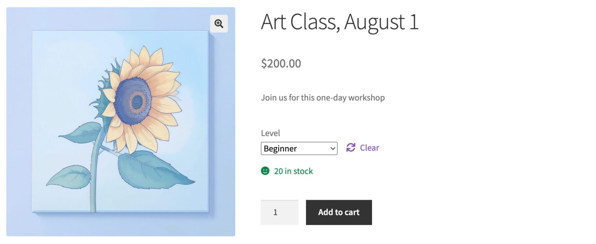 Variable booking product in WooCommerce