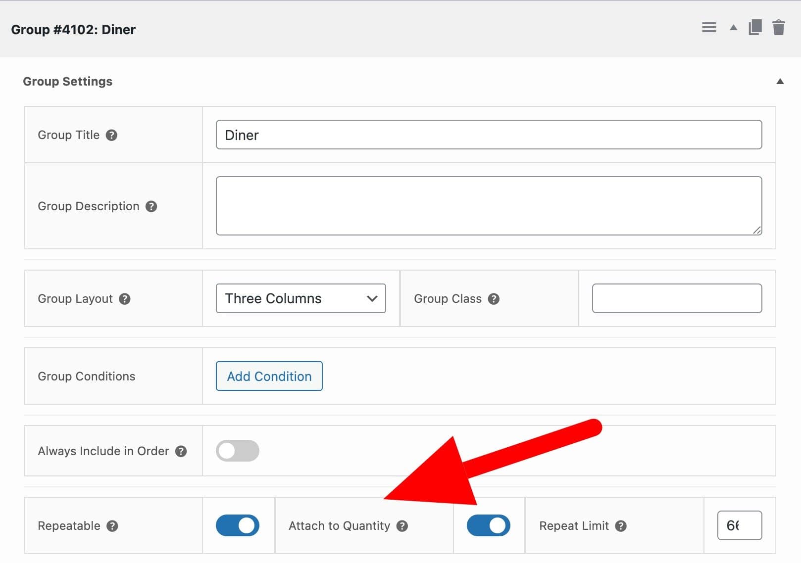 Repeatable add-on groups in WooCommerce