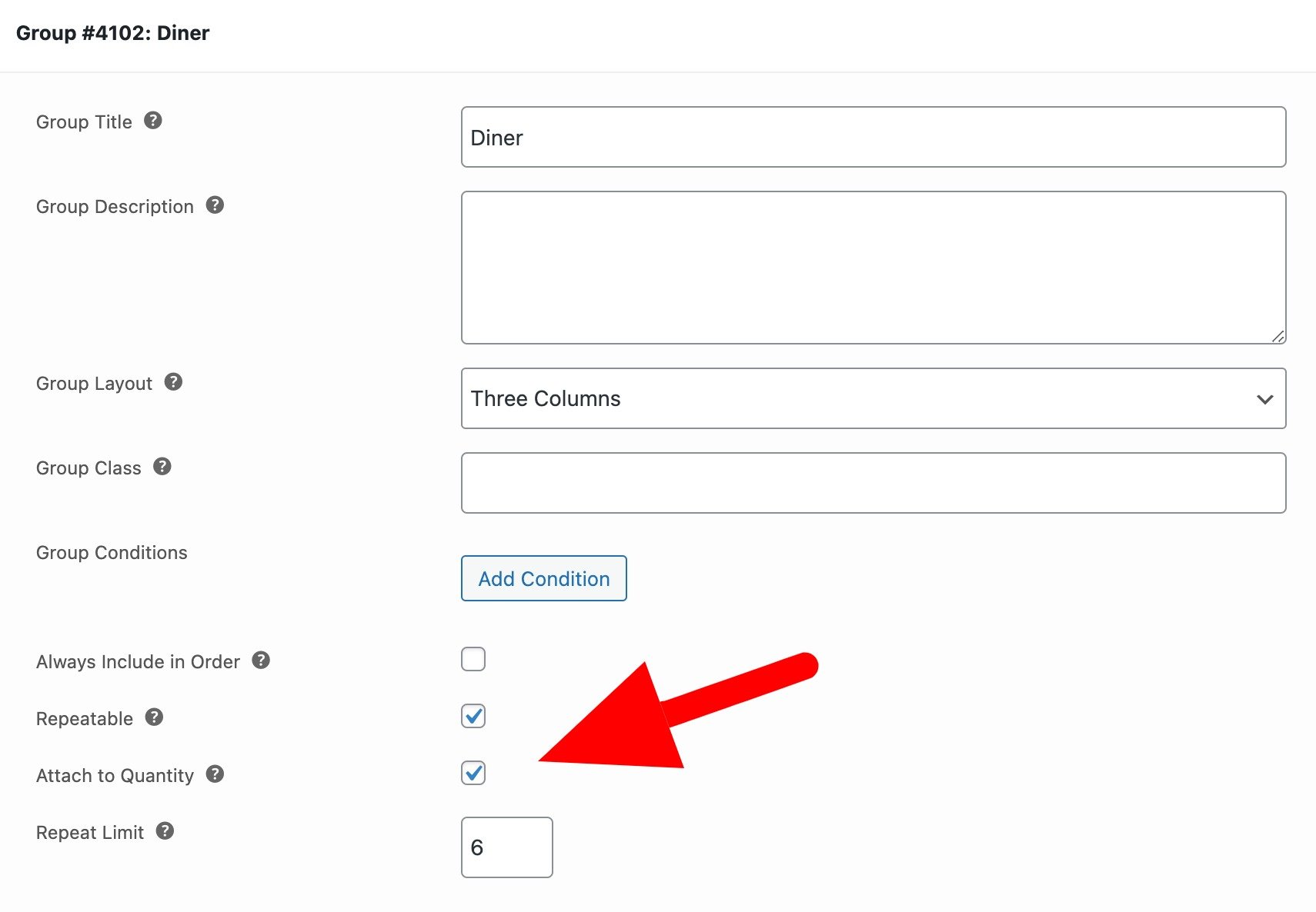 Repeatable add-on groups in WooCommerce