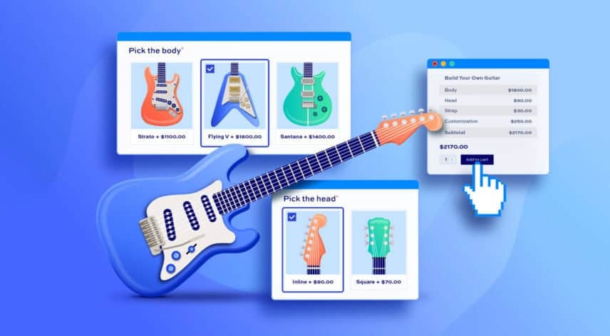How to create a WooCommerce product from different components