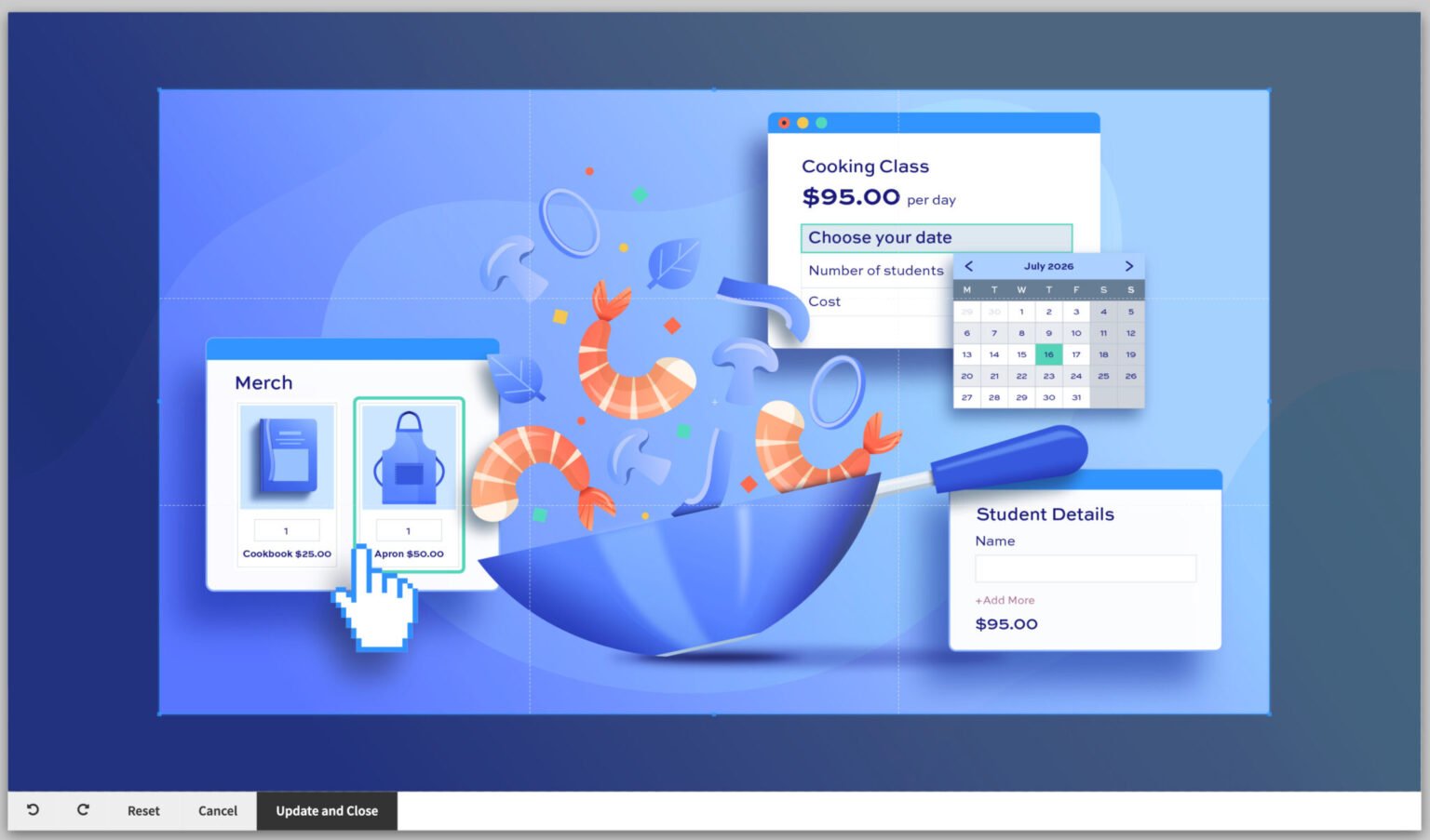 How to dynamically set the aspect ratio based on user selection ...
