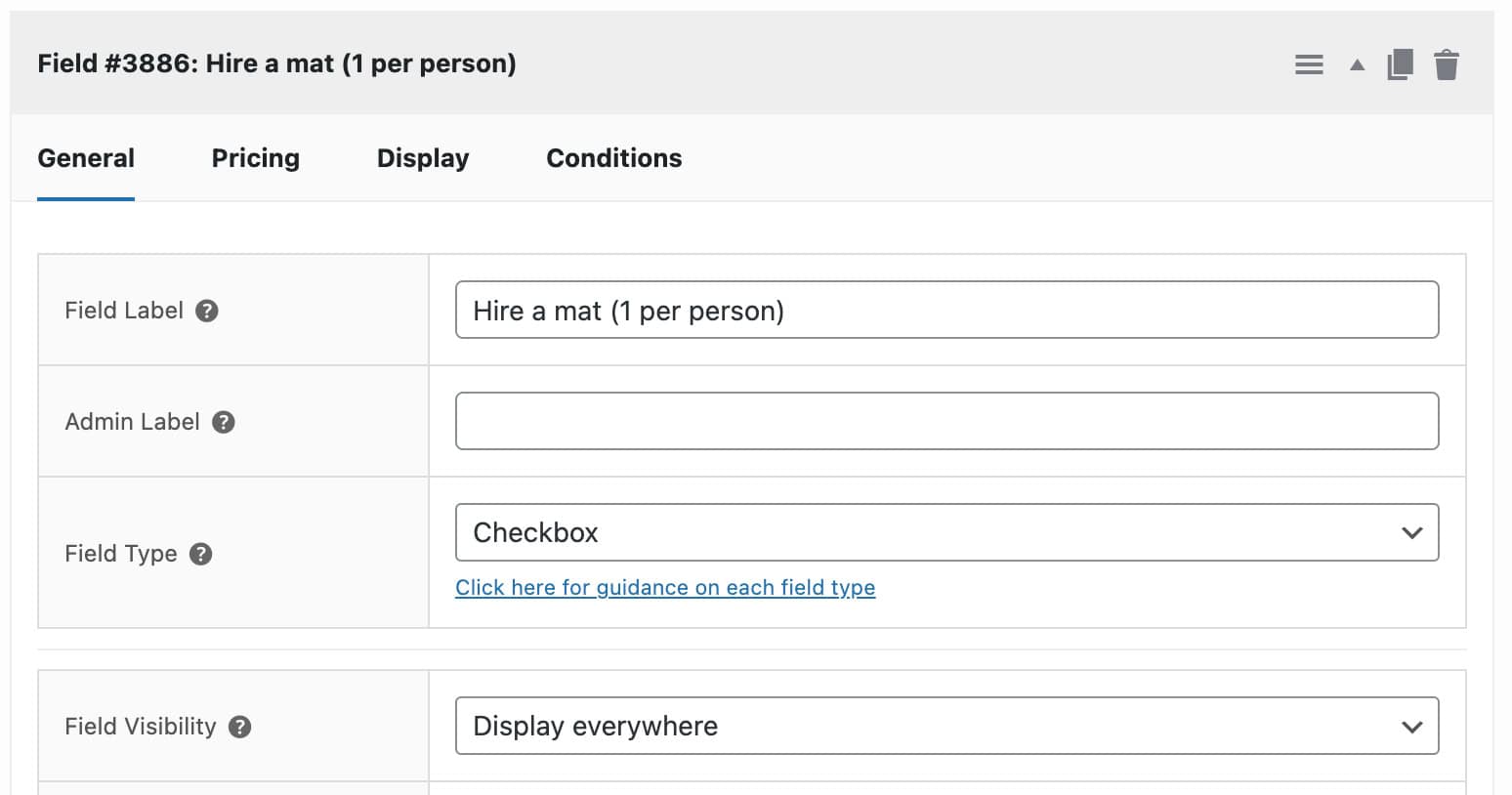 Hire yoga mat product options