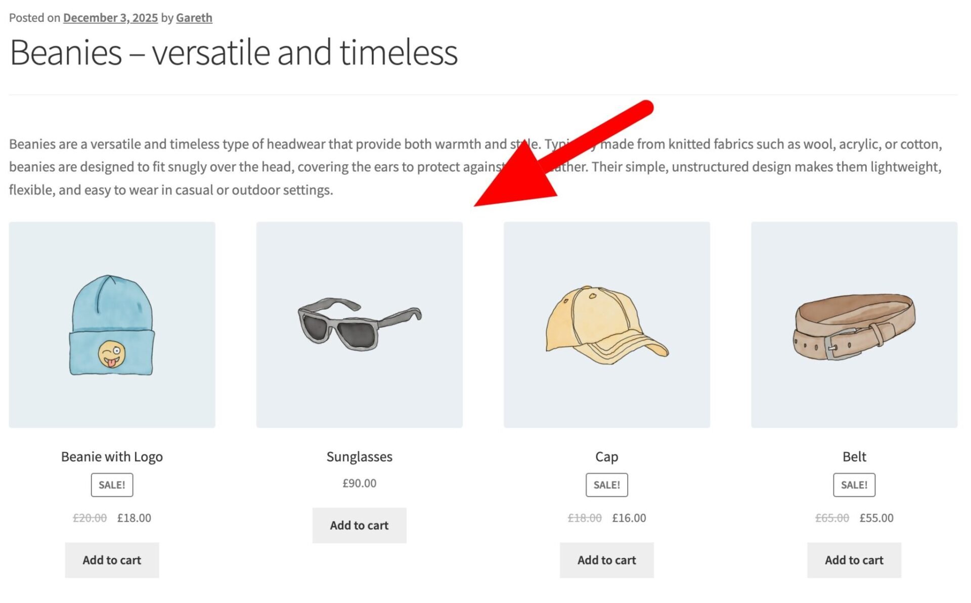 WooCommerce products shortcode